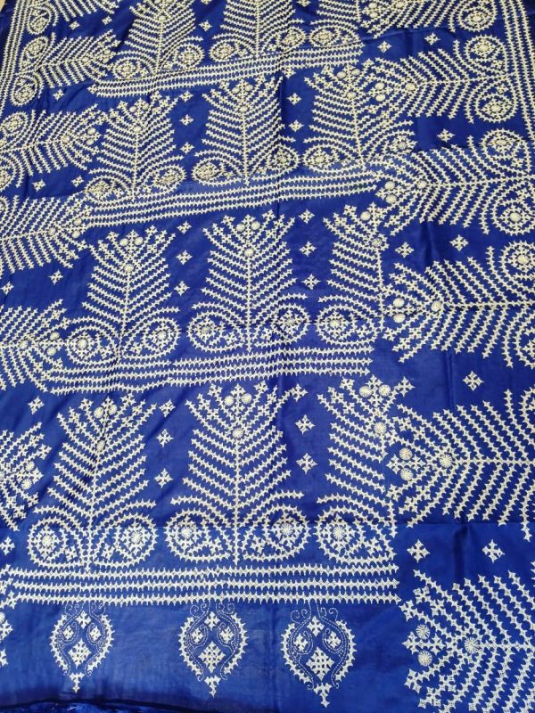 Gujrati stitch on Semi Soft Silk - Image 3