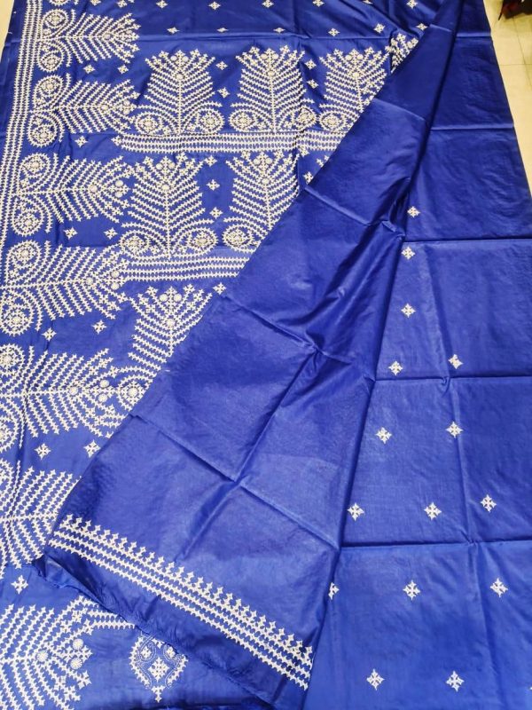 Gujrati stitch on Semi Soft Silk - Image 2