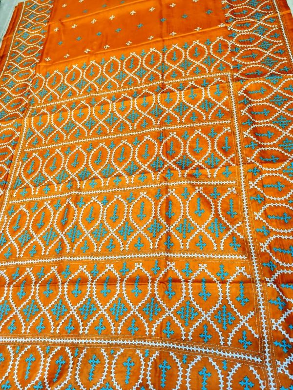 Gujrati stitch on Semi Soft Silk - Image 3