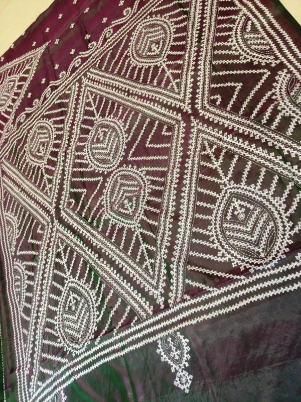 Gujrati stitch Saree - Image 3